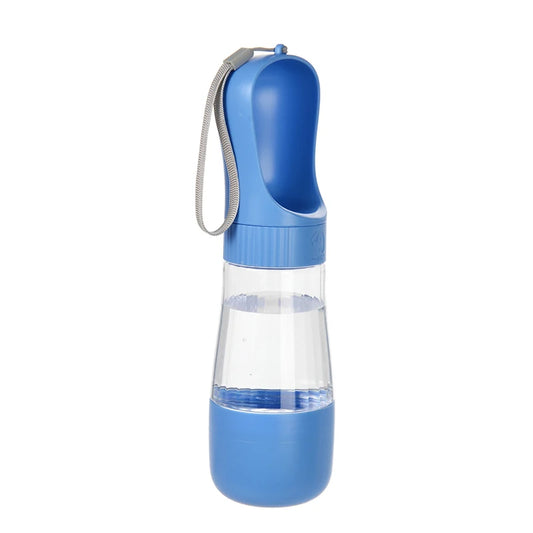 Botella de agua portátil para perros 2 en 1